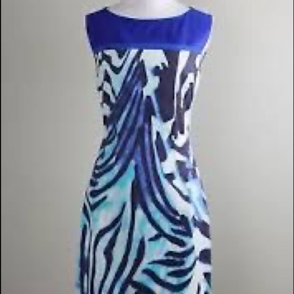 ⭐️T Tahari,Shira, Neon Trim,Zebra Striped Dress, Gorgeous, Fun,Funky & Fabulous! - Picture 6 of 9